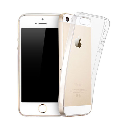 Cover TPU Trasparente Ultra Sottile Morbida per Apple iPhone 5S Chiaro