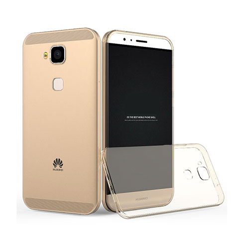 Cover TPU Trasparente Ultra Sottile Morbida per Huawei G8 Oro