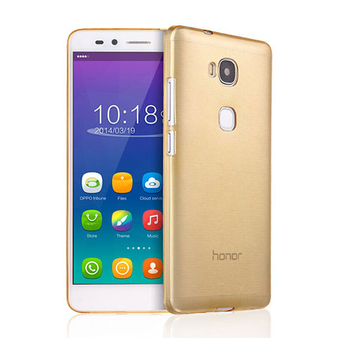 Cover TPU Trasparente Ultra Sottile Morbida per Huawei Honor X5 Oro