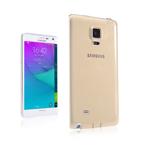 Cover TPU Trasparente Ultra Sottile Morbida per Samsung Galaxy Note Edge SM-N915F Oro