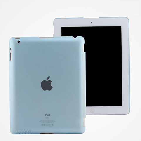 Cover Ultra Slim Trasparente Rigida Opaca per Apple iPad 2 Cielo Blu