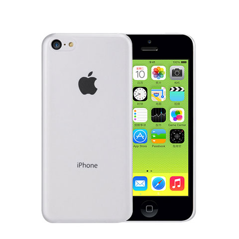 Cover Ultra Slim Trasparente Rigida Opaca per Apple iPhone 5C Bianco