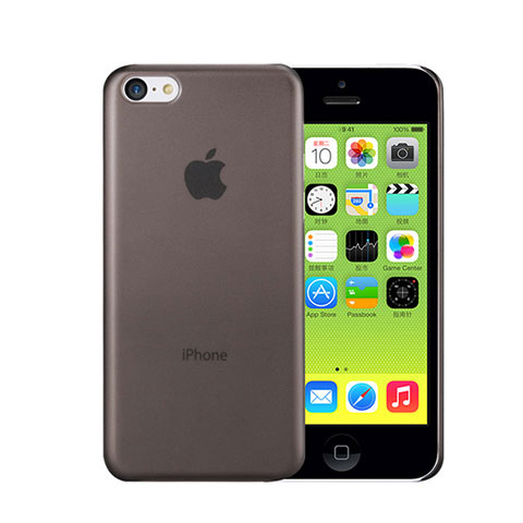 Cover Ultra Slim Trasparente Rigida Opaca per Apple iPhone 5C Grigio