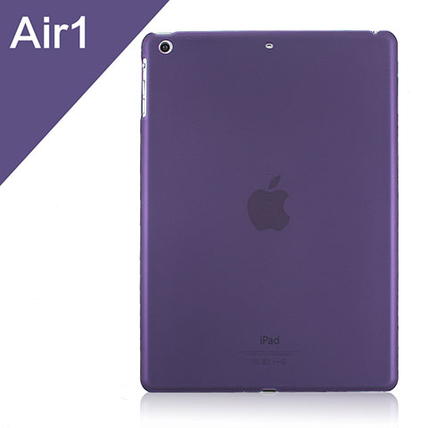 Cover Ultra Sottile Trasparente Rigida Opaca per Apple iPad Air Viola