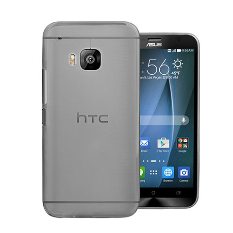 Cover Ultra Sottile Trasparente Rigida Opaca per HTC One M9 Grigio