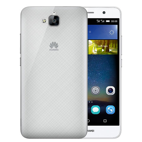 Cover Ultra Sottile Trasparente Rigida Opaca per Huawei Y6 Pro Grigio