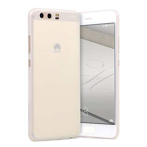 Cover Ultra Sottile Trasparente Rigida Opaca T01 per Huawei P10 Bianco