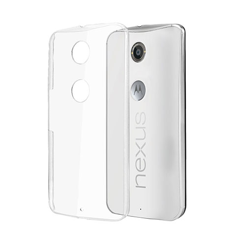 Custodia Crystal Trasparente Rigida per Google Nexus 6 Chiaro