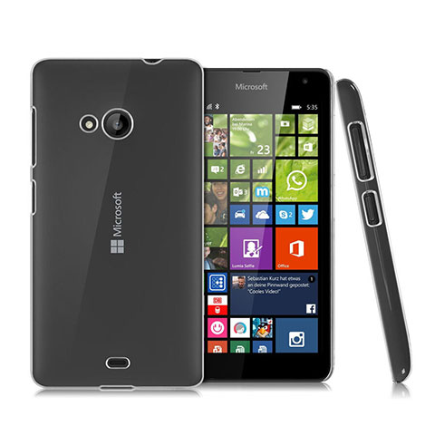 Custodia Crystal Trasparente Rigida per Microsoft Lumia 535 Chiaro