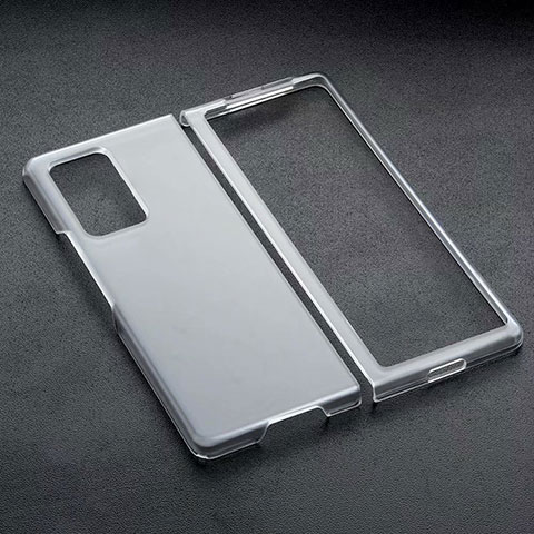 Custodia Crystal Trasparente Rigida per Samsung Galaxy Z Fold2 5G Nero