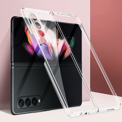 Custodia Crystal Trasparente Rigida per Samsung Galaxy Z Fold4 5G Chiaro
