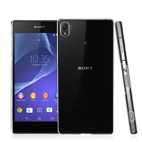 Custodia Crystal Trasparente Rigida per Sony Xperia Z3+ Plus Chiaro