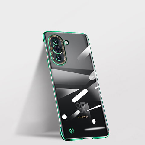 Custodia Crystal Trasparente Rigida Senza Cornice Cover per Huawei Nova 10 Pro Verde