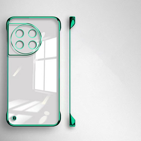 Custodia Crystal Trasparente Rigida Senza Cornice Cover per OnePlus 11 5G Verde