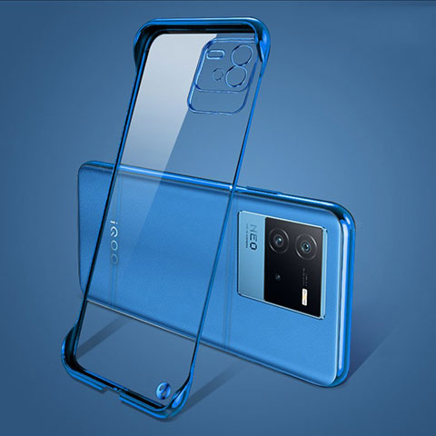 Custodia Crystal Trasparente Rigida Senza Cornice Cover per Vivo iQOO Neo6 5G Blu