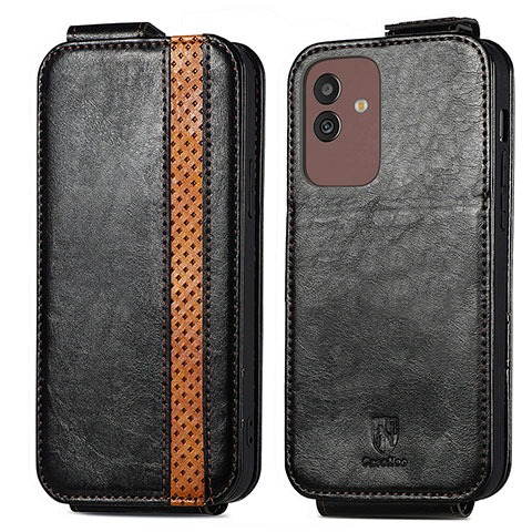 Custodia In Pelle Flip S02D per Samsung Galaxy M13 5G Nero