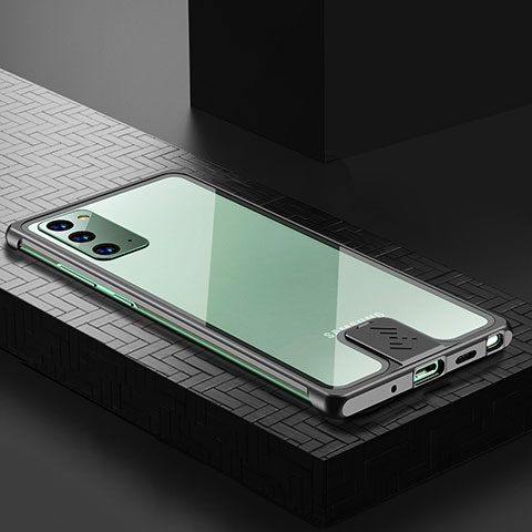 Custodia Lusso Alluminio Cover LK1 per Samsung Galaxy Note 20 5G Nero