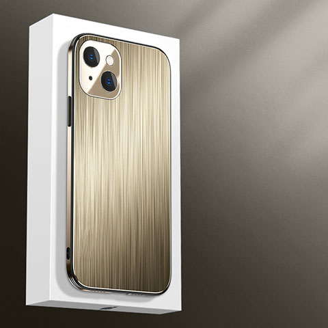 Custodia Lusso Alluminio Cover M01 per Apple iPhone 14 Plus Oro