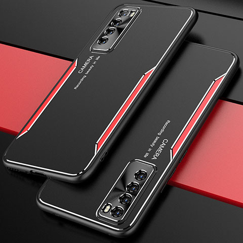 Custodia Lusso Alluminio Cover M01 per Huawei Nova 7 5G Rosso