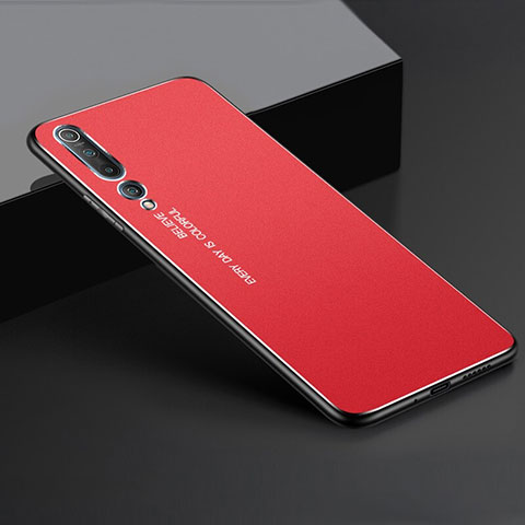Custodia Lusso Alluminio Cover M01 per Xiaomi Mi 10 Rosso