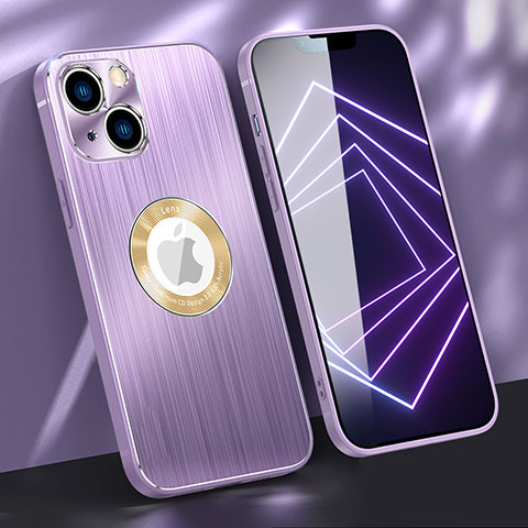 Custodia Lusso Alluminio Cover M08 per Apple iPhone 13 Viola