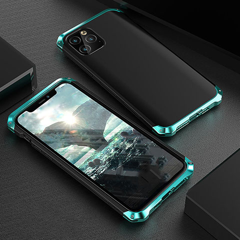 Custodia Lusso Alluminio Cover per Apple iPhone 11 Pro Max Verde
