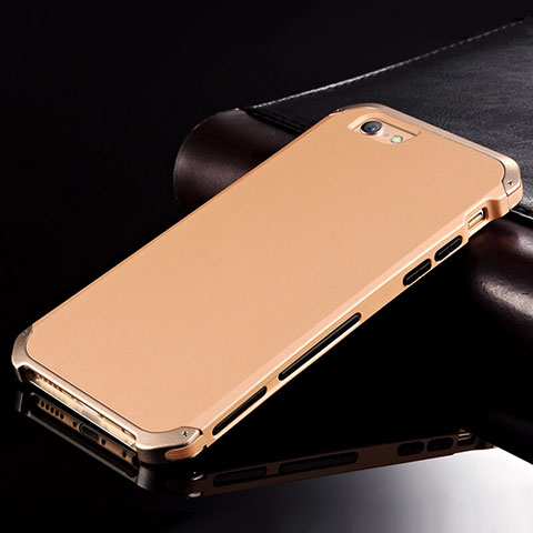 Custodia Lusso Alluminio Cover per Apple iPhone 6S Oro