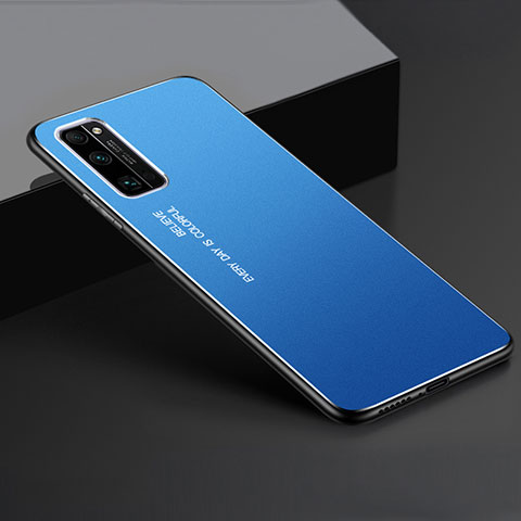 Custodia Lusso Alluminio Cover per Huawei Honor 30 Pro+ Plus Blu