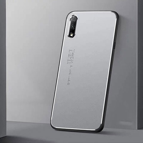 Custodia Lusso Alluminio Cover per Huawei Honor 9X Argento