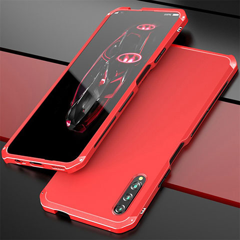 Custodia Lusso Alluminio Cover per Huawei Honor 9X Pro Rosso