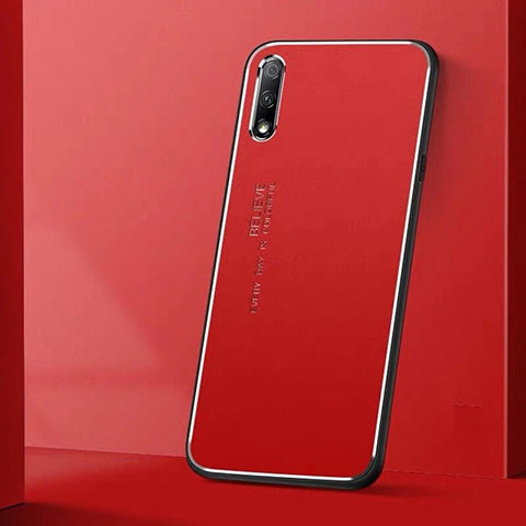 Custodia Lusso Alluminio Cover per Huawei Honor 9X Rosso