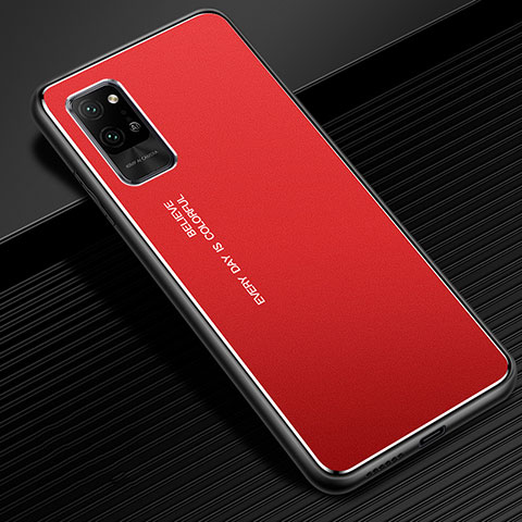 Custodia Lusso Alluminio Cover per Huawei Honor Play4 Pro 5G Rosso