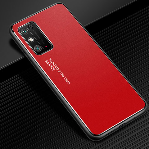 Custodia Lusso Alluminio Cover per Huawei Honor X10 Max 5G Rosso