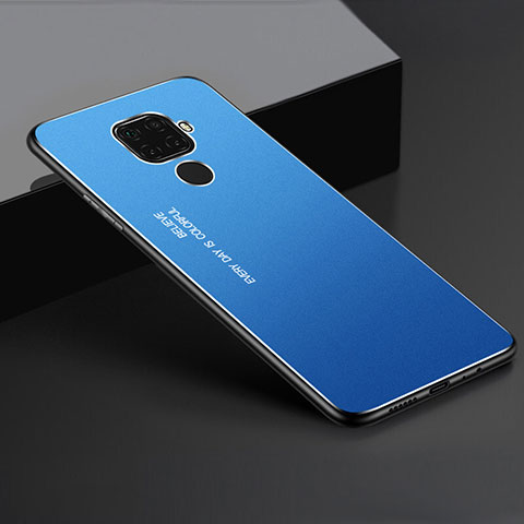 Custodia Lusso Alluminio Cover per Huawei Nova 5z Blu