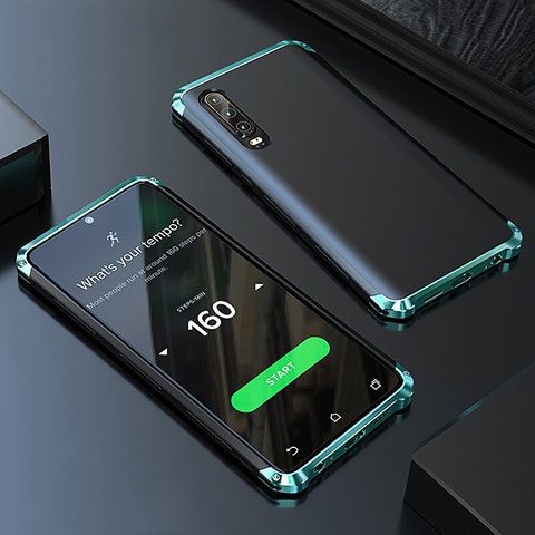 Custodia Lusso Alluminio Cover per Huawei P20 Pro Verde