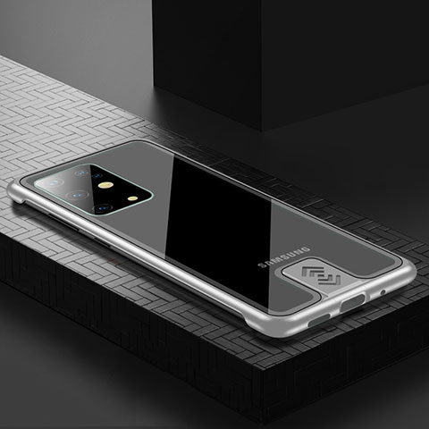 Custodia Lusso Alluminio Cover per Samsung Galaxy S20 Plus Argento