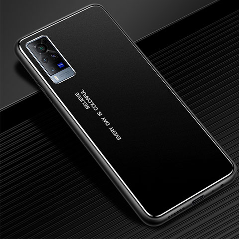 Custodia Lusso Alluminio Cover per Vivo X60 Pro 5G Nero