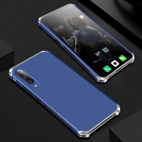 Custodia Lusso Alluminio Cover per Xiaomi Mi 9 SE Blu