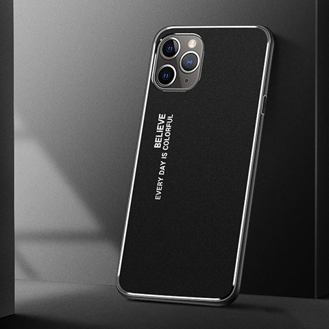 Custodia Lusso Alluminio Cover T01 per Apple iPhone 11 Pro Max Nero