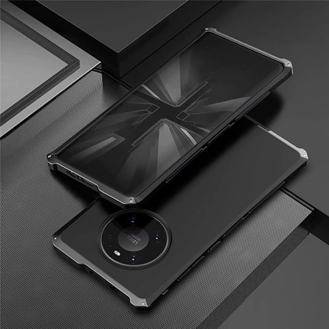 Custodia Lusso Alluminio Cover T01 per Huawei Mate 40 Pro Nero