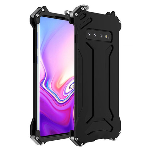 Custodia Lusso Alluminio Cover T01 per Samsung Galaxy S10 5G Nero