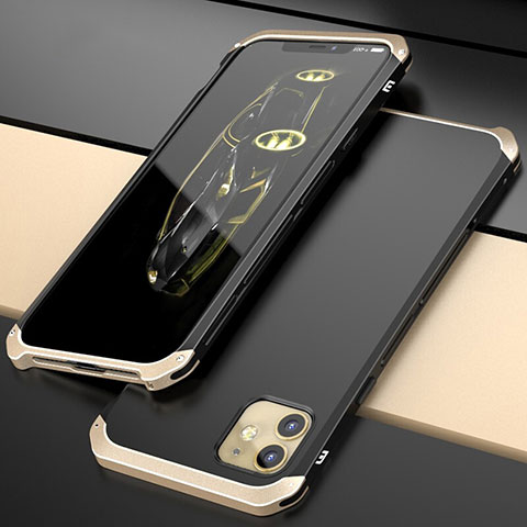 Custodia Lusso Alluminio Cover T02 per Apple iPhone 11 Oro
