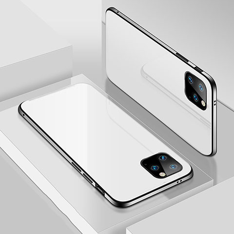 Custodia Lusso Alluminio Cover T02 per Apple iPhone 11 Pro Bianco