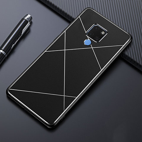 Custodia Lusso Alluminio Cover T02 per Huawei Mate 20 Nero