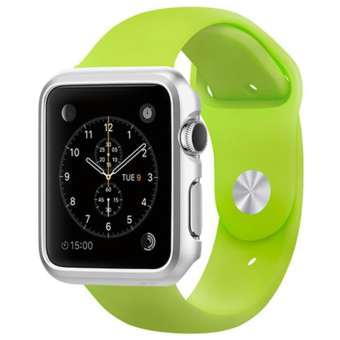 Custodia Lusso Alluminio Laterale C01 per Apple iWatch 2 42mm Argento