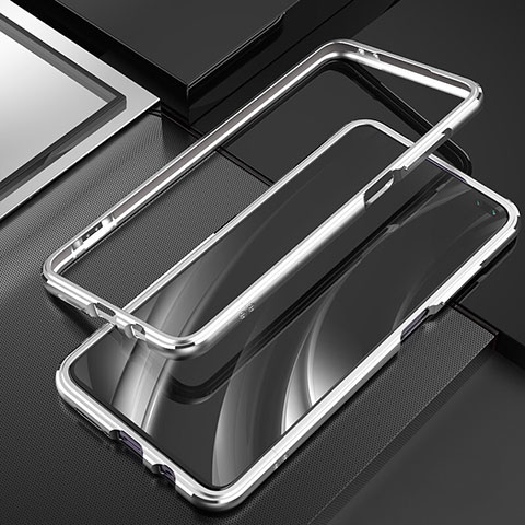 Custodia Lusso Alluminio Laterale Cover A01 per Xiaomi Redmi K30 5G Argento