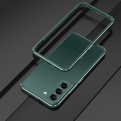 Custodia Lusso Alluminio Laterale Cover per Samsung Galaxy S23 5G Verde