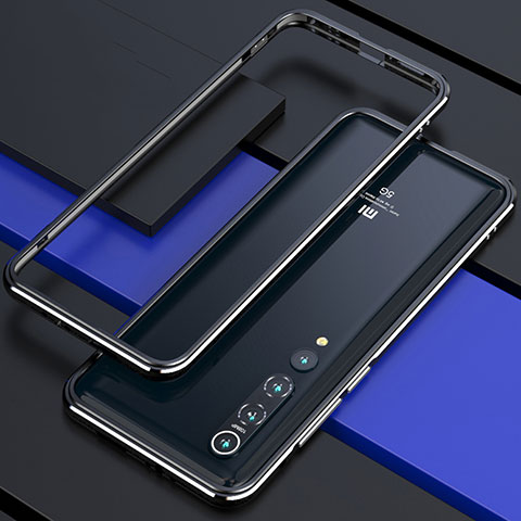 Custodia Lusso Alluminio Laterale Cover per Xiaomi Mi 10 Argento e Nero