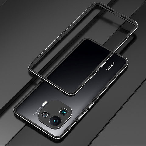Custodia Lusso Alluminio Laterale Cover per Xiaomi Mi 11 Pro 5G Nero