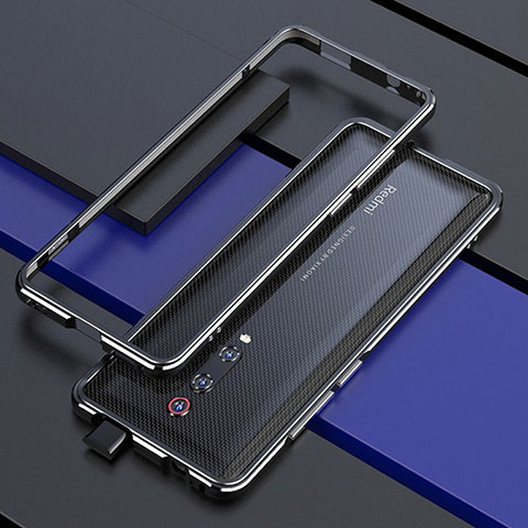 Custodia Lusso Alluminio Laterale Cover per Xiaomi Redmi K20 Pro Nero